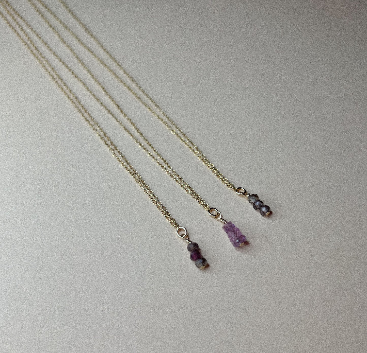 Sapphire Glow Necklace (Blush)