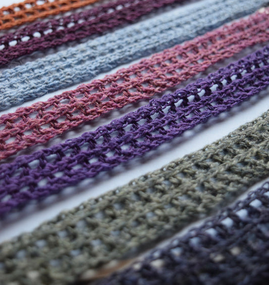 70s-Inspired Headband (Indigo)