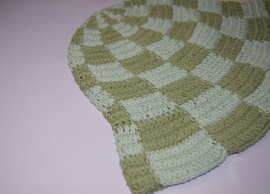 Retro Checkered Bucket Hat