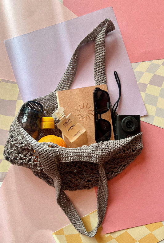 Mini Market Bag (Light Grey)