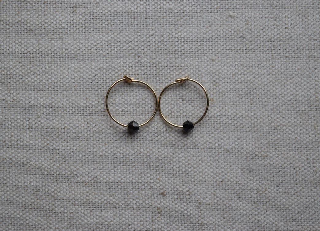 Hematite Hoops