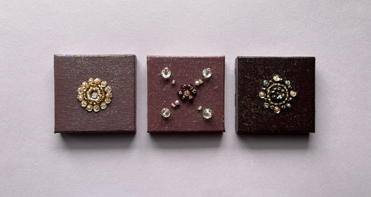 Purple Blossoms & Blooms - Mini Canvases (Wall Art)