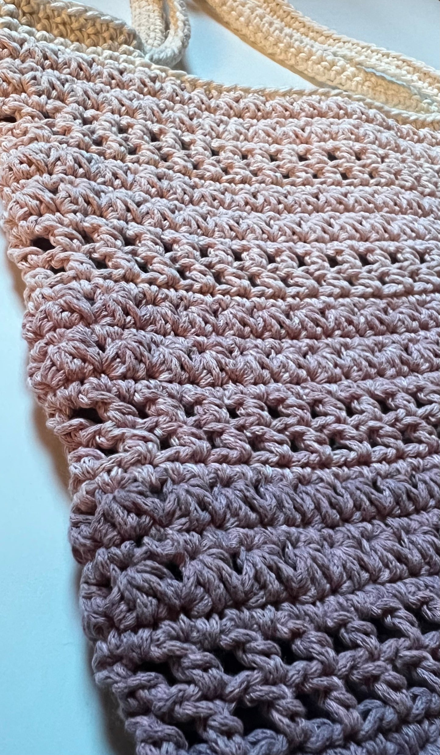 Ombré Crochet Book Bag