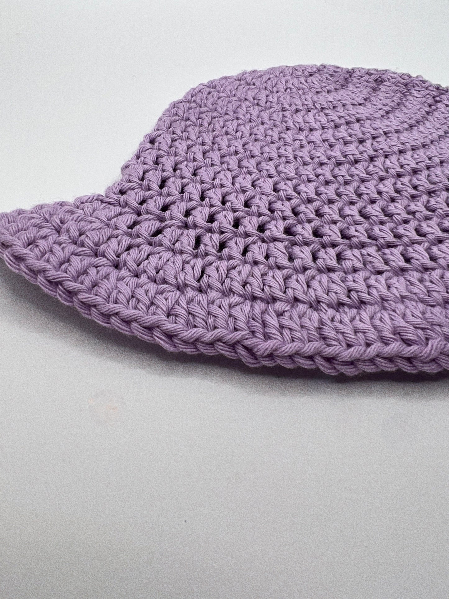 baby's purple bucket hat