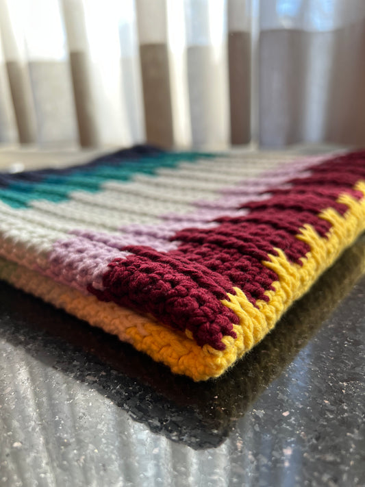 Striped Baby Car Seat Blanket