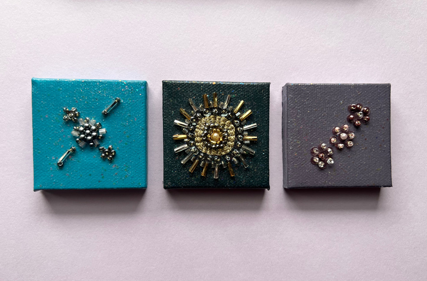 Blue Blossoms & Blooms - Mini Canvases (Wall Art)