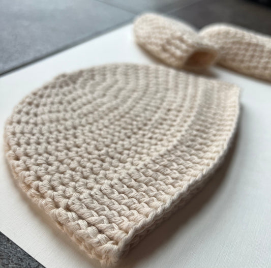 Organic Baby Hat & Mitts