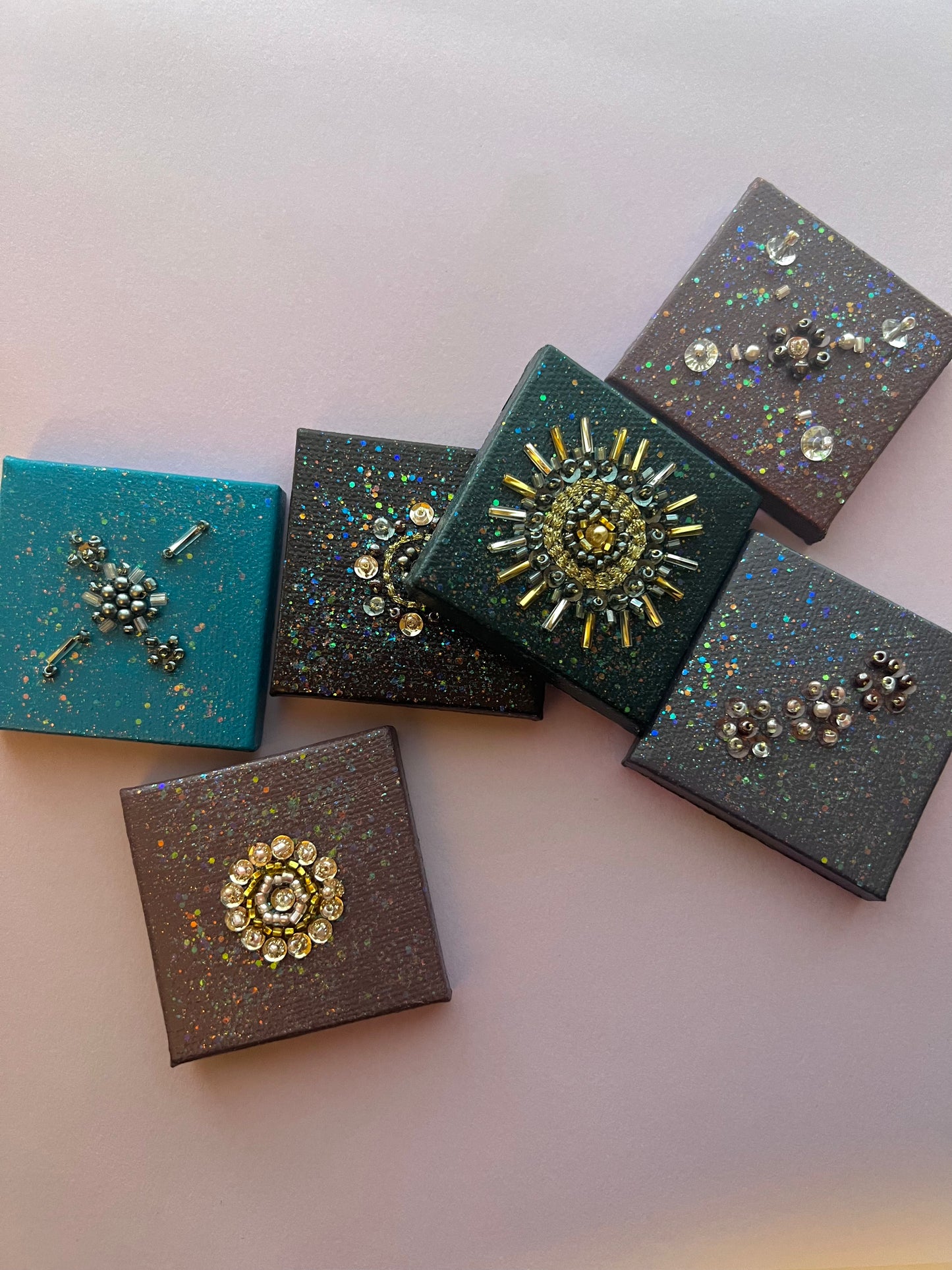 Blue Blossoms & Blooms - Mini Canvases (Wall Art)