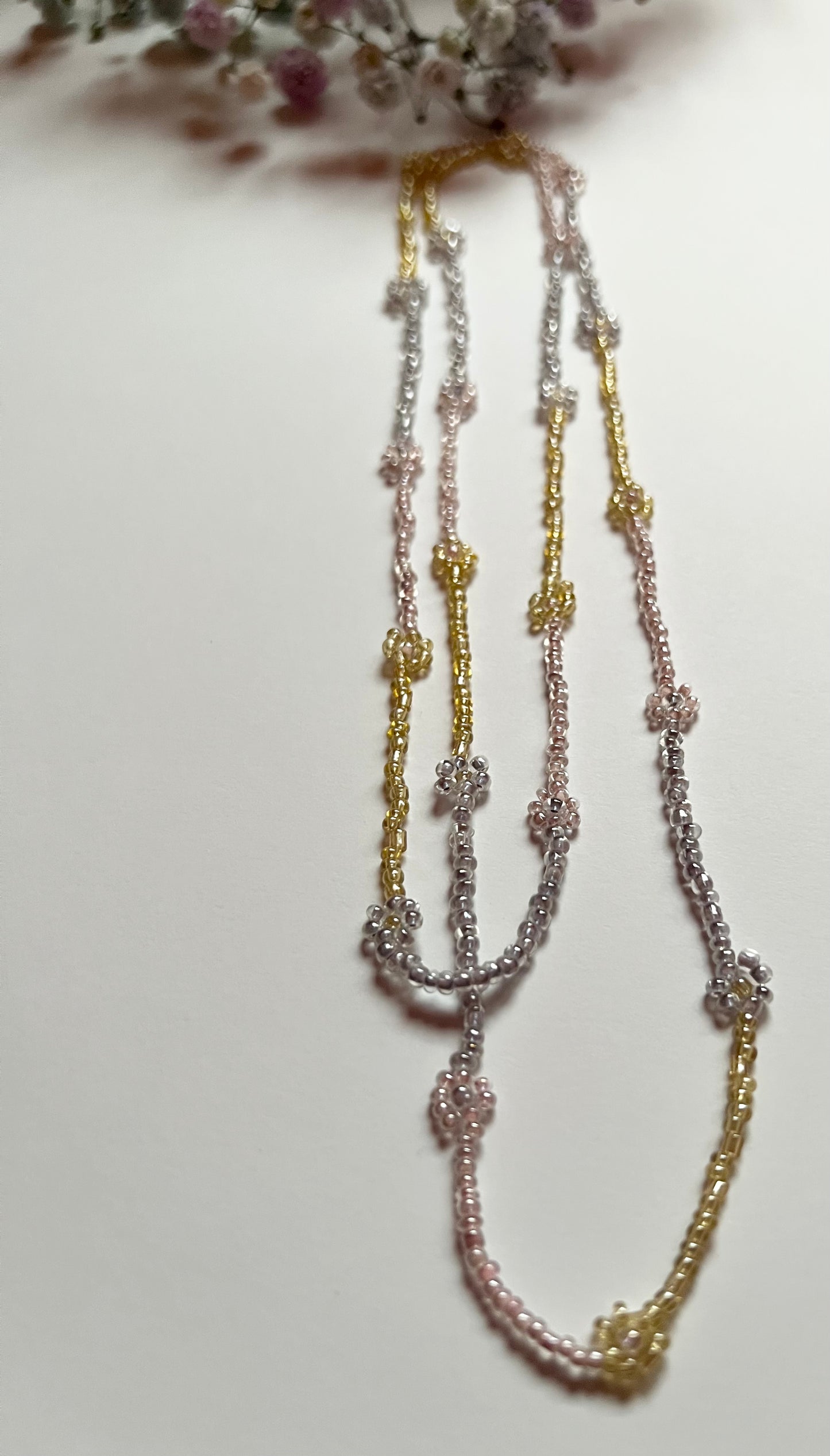 Infinity Dainty Flower Necklace