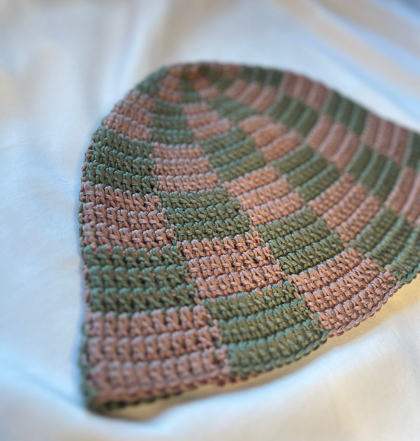 Boho Checkered Bucket Hat
