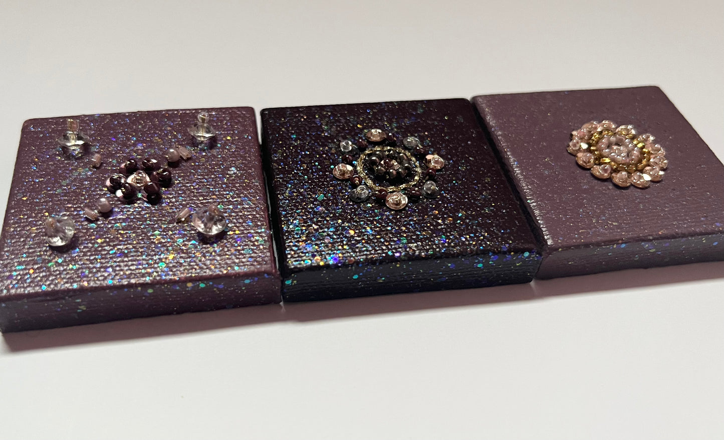 Purple Blossoms & Blooms - Mini Canvases (Wall Art)