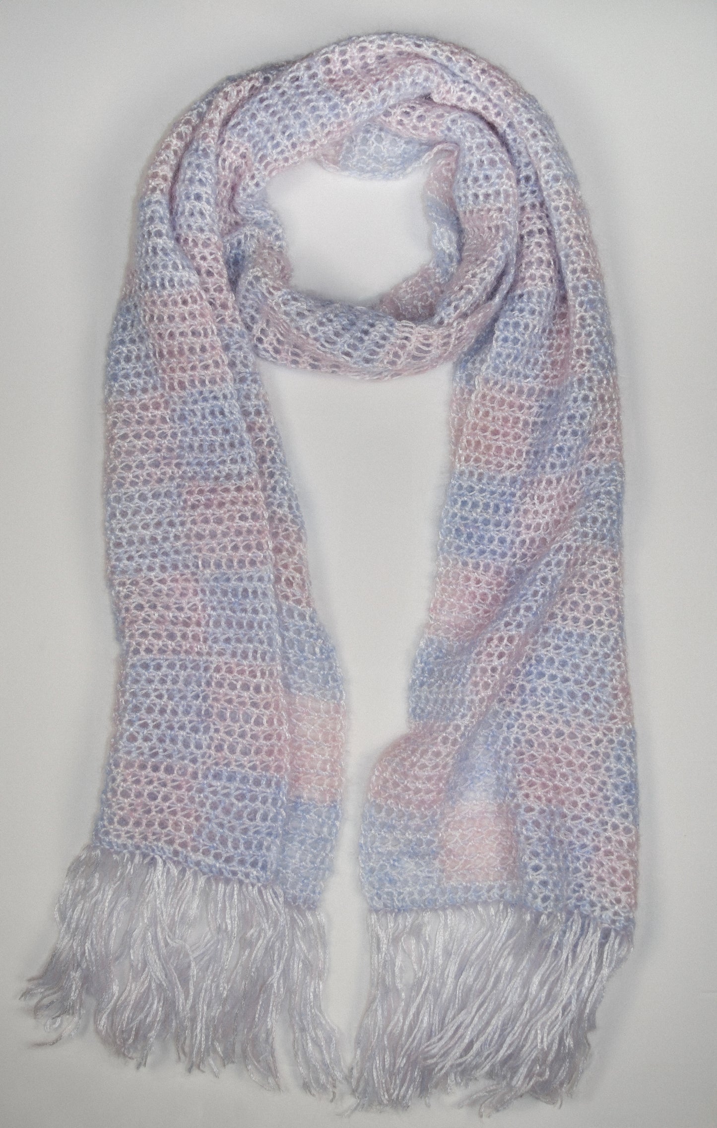 the blush check scarf