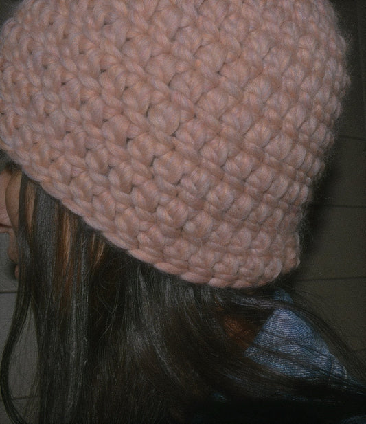 the super chunky wool hat (pink)