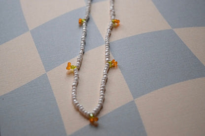 orange necklace