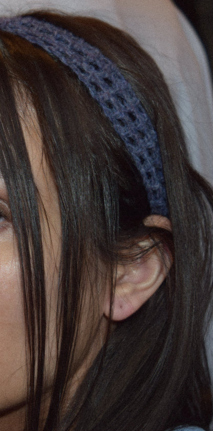 70s-inspired headband (indigo)