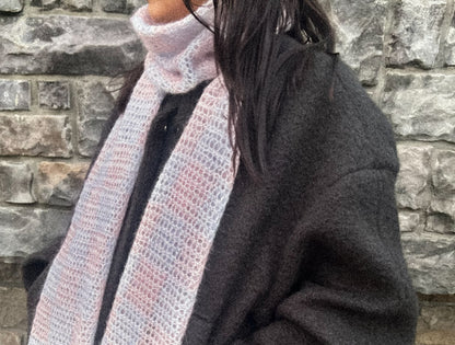 the blush check scarf