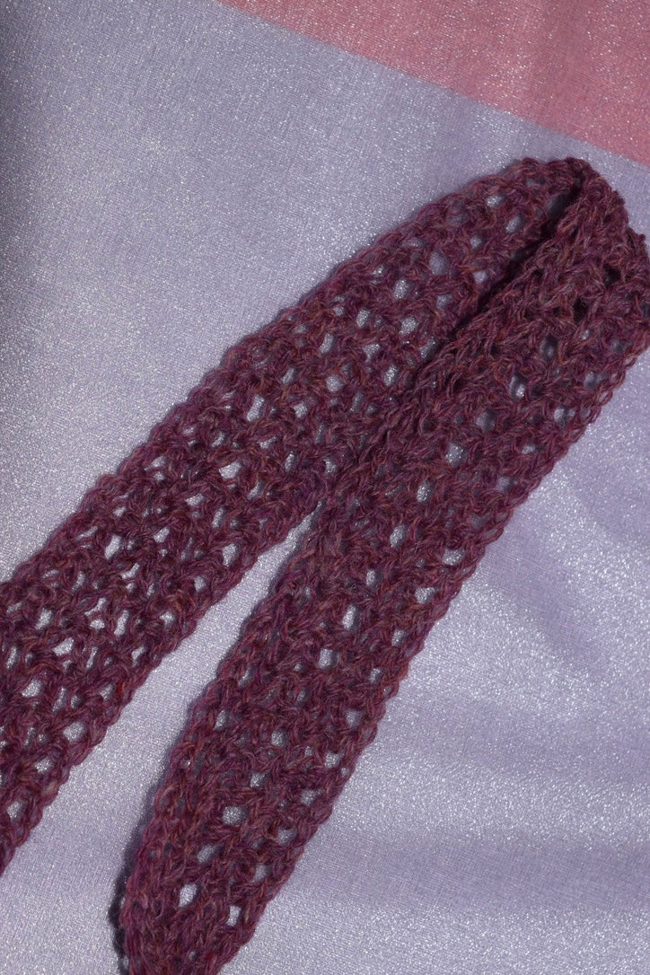 70s-inspired headband (berry pink)