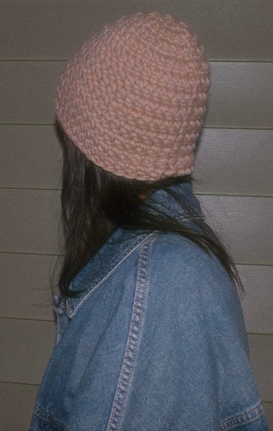 the super chunky wool hat (pink)