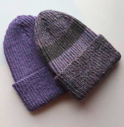 Men's Purple Wool Beanie