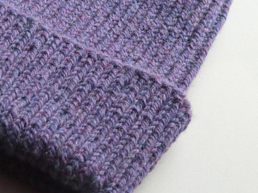 Men's Purple Wool Beanie