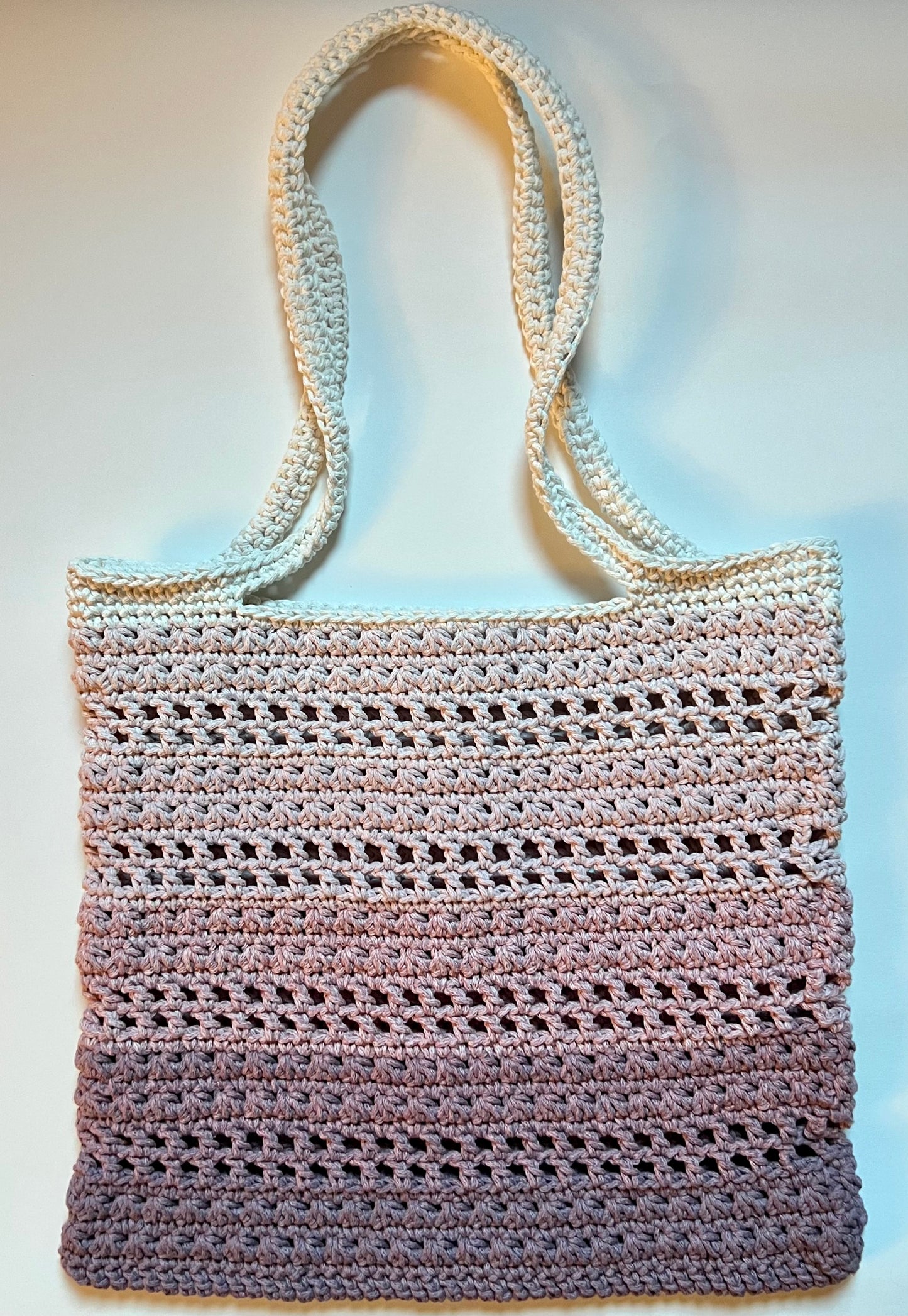 ombré crocheted bag