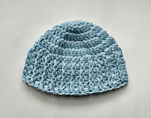 blue baby hat