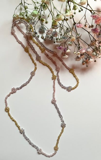 Infinity Dainty Flower Necklace