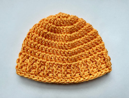 orange baby hat