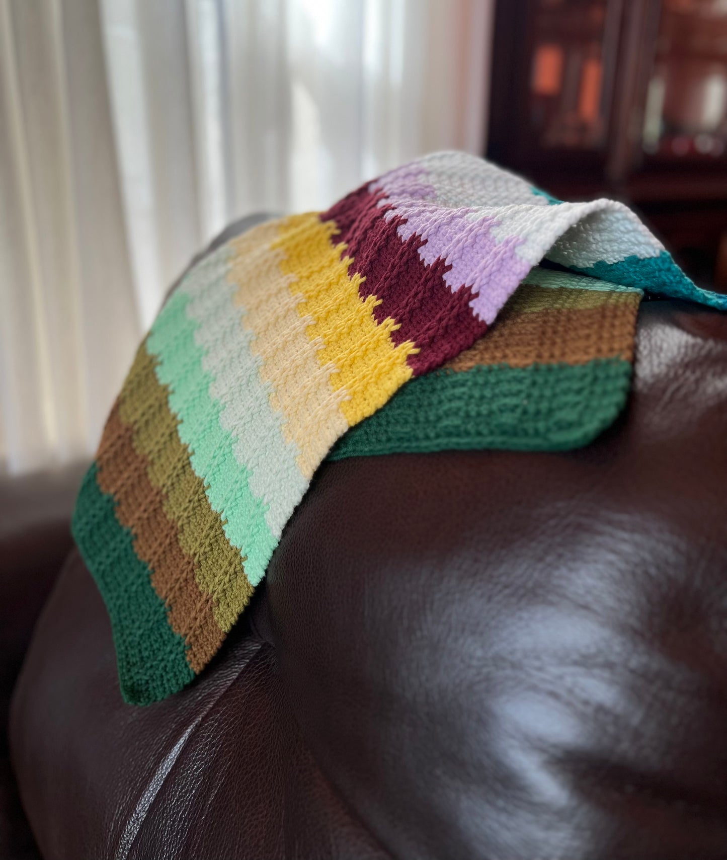 striped baby car seat blanket