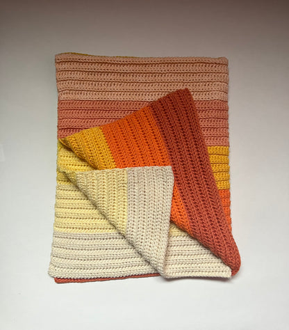 cozee baby blanket (orange)