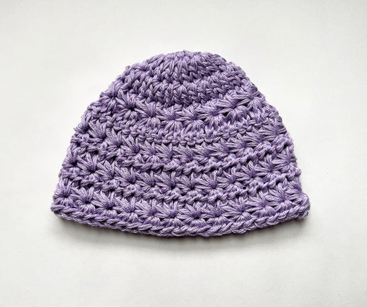 purple baby hat